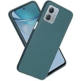 【 Antimam 】Motorola MOTO G53 5G / G53y 5G /G53j 5G ケース シリコン 耐衝撃［ 柔軟性 TPU シリコンケース］さらさら手触り 薄型 超軽量 指紋防止 モトローラ モトg53 5G カバー 全面保護 マット質感 滑り止め すり傷防止 携帯便利 moto edge g53 5g ケース（ミッドナイトグリーン）