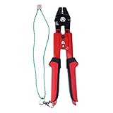 Fenteer カッター付き圧着工具 リグ フィッシング ワイヤー トレース ワイヤープライヤー ステンレス