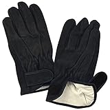 [エース] 作業手袋 ブラック 牛革手袋 インナーコットン マジックテープ付き AG4831