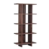 arne ディスプレイラック 飾り棚 オープンラック 本棚 間伐材 ダークブラウン 4段 CO2 75-4ラック