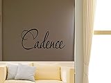 Cadence男の子女の子部屋保育園ベビーキッズ名前ビニール壁引用ステッカー