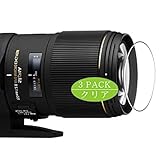 3枚 VacFun フィルム ， シグマ SIGMA APO MACRO 150mm F2.8 EX DG OS HSM 向けの 保護フィルム 液晶保護 フィルム 保護 フィルム（非 ガラスフィルム 強化ガラス ガラス ケース カバー ）