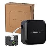 ブラザー ラベルライター ピータッチキューブ ブラック PT-P710BTBK (スマホPC対応/3.5mm~24mm幅/TZeテープ/サンプルテープ1本付き) 【日本子育て支援大賞2025】