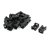 uxcell ケーブルタイのマウント　ケーブルのホルダー　プラスチック　ブラック　4mm　13g　20個