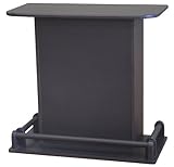 ライフスタイリングショップ  バーカウンター コーナー 木製 収納 幅112.5cm ダークブラウン DL-203DB