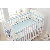 PreciousBaby ベッドガード　ベッドレール　ベビーベッドフェンス 4シーズン使用可能 通気性 掛け布団のずれ防止 ポータブル オシャレ 丈夫 四方タイプ ベッドバンパー　10色選択可能　取り