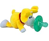 おしゃぶり付き抱っこぬいぐるみ 赤ちゃん ベビー用 　動物ぬいぐるみ　おもちゃ 両用 歯がため おもちゃ　 (黄牛)