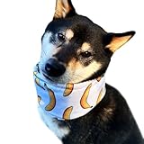 クールネック 犬 全23柄 夏 暑さ対策 ひんやり リード穴付き 保冷剤付属 首 裏生地防水 アルミ フレンチブルドック フレブル クールスヌード おしゃれ スイカ 熱中症予防 小型犬 中型犬 大型犬 KM882G (XLサイズ, 16ダイヤ×ハート)