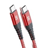 タイプc ケーブル 【2M/1本セットPD対応 60W急速充電】USB C&USB C ケーブルiPhone 16/iPhone 15 充電ケーブル充電器 Type-c アイフォン15/いphone15 pro Max,iPad Pro/Air/mini6,MacBookPro,Samsung Galaxy S25/S24/S23/S22/S21/S20,Pixel等Type-c機種対応 (赤)