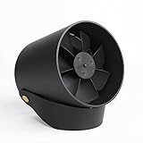 EZDIY Ultra-Quiet USB Powered Portable Desk Fan, Touch Switch with Smart Sensor (Black) [並行輸入品]