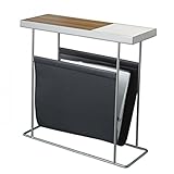 DUENDE Companion with MAGAZINE RACK シルバーフレーム＋ホワイトトレイ サイドテーブル インテリア 送料無料