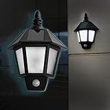 Solar Powered Motion Sensor LED Light Outdoor/ Waterproof Solar Power Light Wall light/ with Two Sma