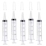 TOUFEIYUAN シリンジ 20ml 注射器 キャップ付き パック 液体測定シリンジツール個別に密封された。科学実験室、給餌ペット、オイルまたは接着剤アプリケーター用 (20ML 5個)