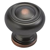 Hickory Hardware P3151-OBH 1-1/4-Inch Cottage Highlighted Cabinet Knob, Oil-Rubbed Bronze Highlighte