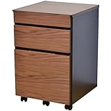 ライフスタイリングショップ 木製 サイドチェスト 幅42.5×奥行43cm キャスター付 ツートン LS-784ABR