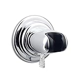 labkissスーパー電源真空吸盤ハンドヘルドシャワーブラケットシャワーヘッドホルダー粘着剤3 Mスティックディスク、再利用可能な、防水、壁マウントforバスルームホテル、クロム LK066