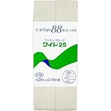 CAPTAIN88 キャプテン コットン ブロード 25 バイアステープ 両折 25mm幅×2.75m巻 #402 生成系 CP11