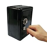 LEORX保存ボックスMiniメタルセーフボックスコードケースMoney Bank
