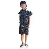 922812J 葉隠 甚平 子供 キッズ ジュニア 男の子 [スペースデザイン] SPACE DESIGN 90cm