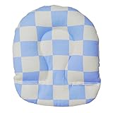 エアバギー Air Buggy チェッカー柄ヘッドサポート ブルー