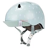 バーン Bern ヘルメット 女の子用 ニーナ オールシーズン キッズ 自転車 スノーボード スキー スケボー VJGSSPV サテンシーグラスポルカドット Nina Satin Seaglass P