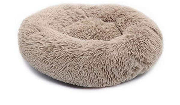 fluffy dog bed donut