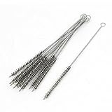 uxcell スチールワイヤーチューブブラシ クリーンツール 10個入り