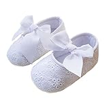 Elee Baby Girl Christening Baptism Flower Toddler Shoes Soft-sole Non Slip Dance Ballerina Slipper w