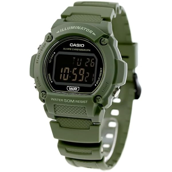 Amazon.co.jp: Casio W219Hシリーズ | デジタルウォッチ | イルミネー
