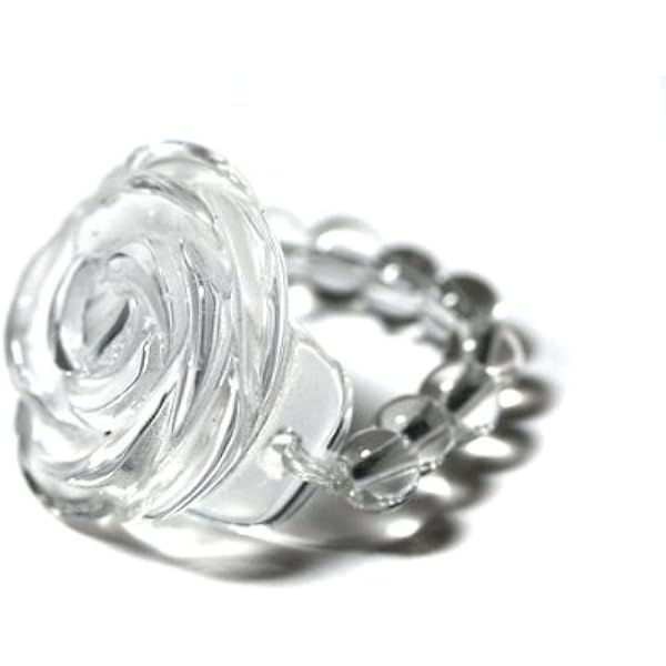 oriental jewelry 水晶　薔薇　リング 薔薇水晶・碧(リング) ローズ 青 クリスタル 指輪 ゴシック系 V系