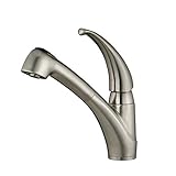 Kraus KPF-2110 Single Lever Stainless Steel Pull Out Kitchen Faucet by Kraus
