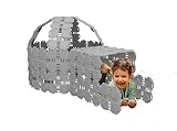 Fort Boards - Kids Fort Building Toy Kit - Jumbo Construction Blocks - 44 Board Set - Gray [並行輸入品]