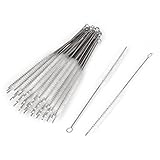 uxcell 試験管ブラシ　10mm径　ナイロン　ツイスト　ハンドル　チューブ　パイプ　ボトル　50個