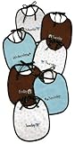 Stephan Baby Days of The Week Bib Set, Blue Dog by Stephan Baby [並行輸入品]