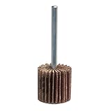 Merit Micro Mini Grind-O-Flex Abrasive Flap Wheel, Round Shank, Aluminum Oxide, 5/8" Dia., 5/8" Face
