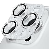 Podick カメラカバー iPhone16 Pro/16 Pro Max用 カメラフィルム キラキラ 9H強化ガラス アルミ合金 耐衝撃 いphone16pro/16pro max カメラ保護 高透過率 キズ防止 露出オーバー防止 一体化 全面保護 気泡ゼロ 指紋防止 貼り付け簡単 アイフォン16プロ/16プロマックス 対応 レンズプロテクター シルバー