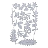 9 個の葉カッティングダイ、メタルリーフダイカットエンボスカッティングダイ、スクラップブッキングカード作成、DIY クラフトアルバム用