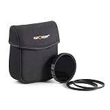 K&F Concept NDフィルターキット NANO-X ND4 + ND8 + ND16 77mm + 72-77mm(ステップアップリング) + 67-77mm(ステップアップリング) + フィルターポーチ KF-77K4816NND