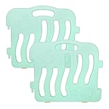 ifam シェルベビーサークル用パネル2枚セット 連結して拡張可能 if02 (ミント)