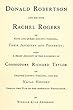 Donald Robertson and His Wife, Rachel Rogers, of King and Queen County, Virginia, their Ancestry and Posterity: Also, a brief account of the ancestry of ... Taylor of Orange County... (English Edition)