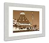 AshleyフレームプリントHotel Del Coronado in San Diego California USA、壁アートホーム装飾、ag5597578 30x26 Silver Frame 