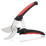 剪定鋏 - Housolution ステンレス鋼製 本職園芸専用 園芸剪定鋏 ガーデニング・植木のお手入れ Black＋Red