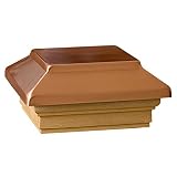 Deckorators 72302 Victoria Plateau Copper Post Cap with Treated Base [並行輸入品]