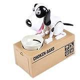 UarterキュートCoin Bank Stealingコイン猫貯金箱ポータブル変更コインの保存銀行、理想的な誕生日ギフトキッズ用、ホワイトCat CM17NE019W66DR9G8O58JRE17