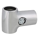 シルバーT型コネクタパイプ継手コネクタfor 25 mmパイプ棚ストレージラック
