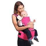 【ベビーアムール 】Bebamour 抱っこ紐 四季通用　ヘッドカバー付き 最新設計 ファッション 抱っこ紐 ベビーキャリア　２色 (ピンク)
