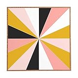 DENY Designs Caroline Okun Pinwheel Framed Wall Art Large 30 x 30 [並行輸入品]
