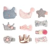 BIANHUAN 赤ちゃん ヘアピン ベビー ヘアクリップ かわいい こども かみどめ かみかざり へあアクセサリー 10点セット ヘアアクセサリー クリップ お宮参り 誕生日飾り プレゼント お祝い