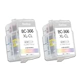 BC-366XL 2個セット(3色カラー) 詰め替えインク 互換インクカートリッジ canon用 365 366 BC365/366通用 大容量 取扱説明書付き 個包装 PIXUS TS3530 インク