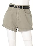 ENVYM (アンビー)151ベルト付ルーズDENIM SPT KHAKI FREE(洋服)